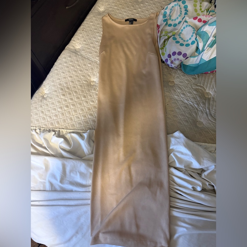 Forever 21 Tan Sleeveless Dress